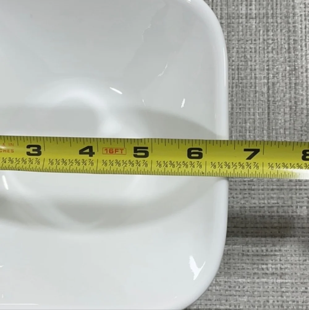 Corelle White Square Bowls (4)